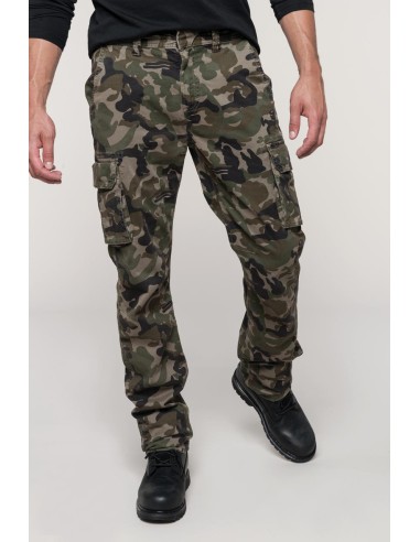 K-KA744-Pantalon cargo Camo